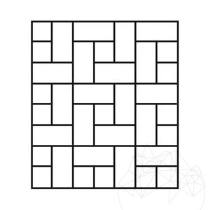 Classic PREMIUM Kreuzschliff geschliffener Travertin 40,6 x 20,3 x 1,2 cm