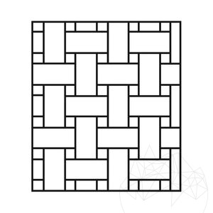 Klassischer Kreuzschliff gebürsteter Travertin 61 x 30,5 x 1,2 cm