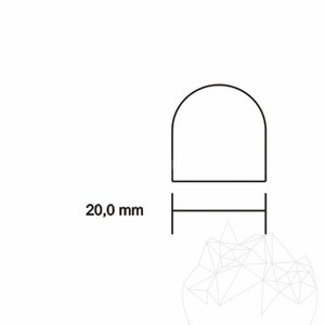 Latte Travertin M2 Leiste 2 x 2 x 30.5 cm