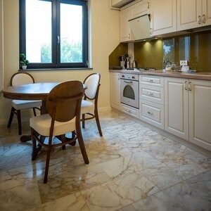 Arabescato Oro Polierter Marmor 60 x 30 x 2 cm (Transluzent)