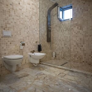 Arabescato Oro Polierter Marmor, 61 x 30.5 x 1 cm (durchscheinend)