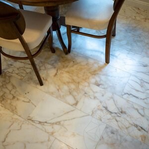 Arabescato Oro Polierter Marmor, 61 x 30.5 x 1 cm (durchscheinend)