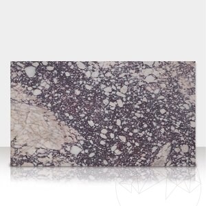 Arabescato Violett Polierter Marmor 60 x 30 x 2 cm (Transluzent)