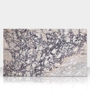 Arabescato Violett Polierter Marmor 60 x 30 x 2 cm (Transluzent)
