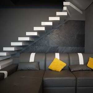 Flexibler Schiefer SKIN Ultra-Flex 2mm - Black Line, 122x61 cm | Stein für Wände, Möbel, Fassaden und Nassbereiche