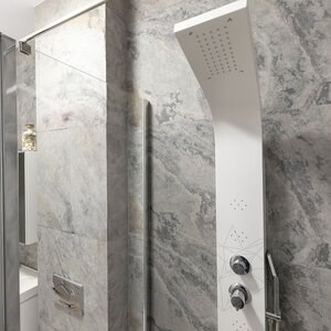 Flexibler Schiefer SKIN Ultra-Flex 2mm - Herbstweiß, 122x61 cm | Stein für Wände, Möbel, Fassaden und Nassbereiche