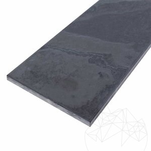 Nero Gebürsteter Schiefer 60 x 10 x 1 cm