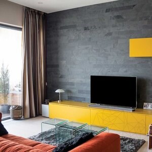Nero Gebürsteter Schiefer 60 x 10 x 1 cm