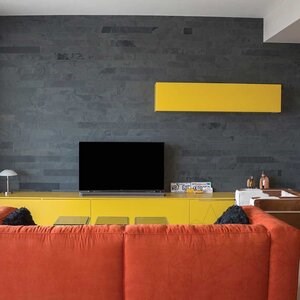Nero Gebürsteter Schiefer 60 x 10 x 1 cm