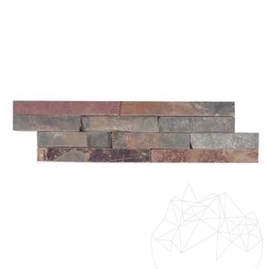Mini Multi "Z" Schiefer Wandverkleidungsplatte 15 x 60 x 0,8-1,2 cm