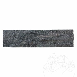 Stras Schwarzer Schiefer Wandverkleidungsplatte 15 x 60 cm