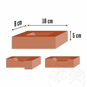 Deco Brick - Traditioneller dekorativer Ziegel 17 x 8 x 5 cm