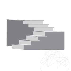 Artico Grau Polierte Granitstufe 120 x 33 x 1,2 cm