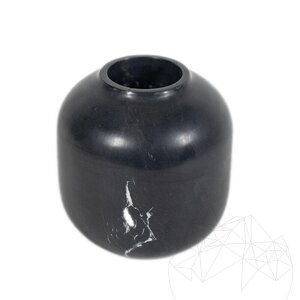 Autograph Bari Vase Nero Marmor, 20 x 19 cm