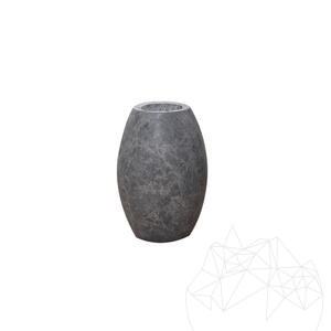 Autograph-Pisa Dekorative Vase aus Tundra-Marmor, 30 x 20 x 20 cm