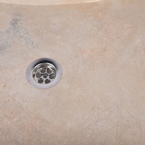 Waschbecken für Badezimmer Arco Classic Travertin SSTS 80 x 50 x 10 cm