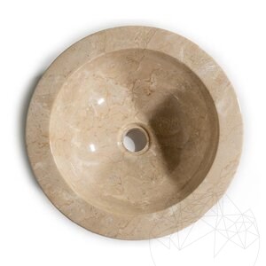 Waschbecken Marmor Matia Beige Kiesel