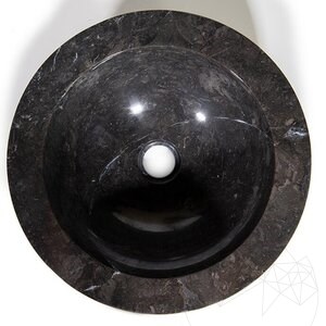 Waschbecken Marmor Matia Black Pebbles