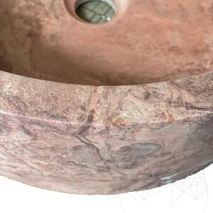 Badezimmer Waschbecken Matia Rot Opium Travertin RS-12 