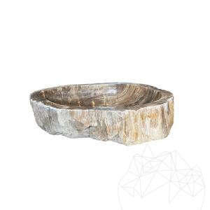 Waschbecken für das Badezimmer Versteinertes Holz