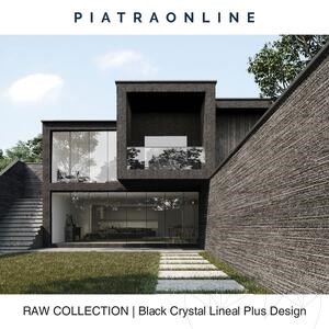 Black Crystal Lineal Plus Design Platte 2CM