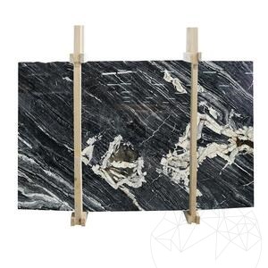 Black Galena Marble Polished Slab, 2 cm