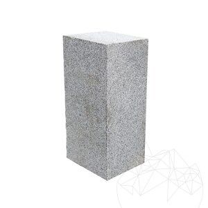 Bianco Sardo Sägeschnitt Granit Poller 20 x 25 x 50 cm
