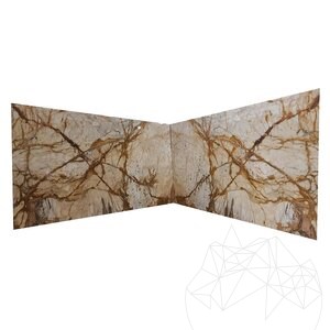 Calacatta Gold Polierte Marmorplatte 2 cm