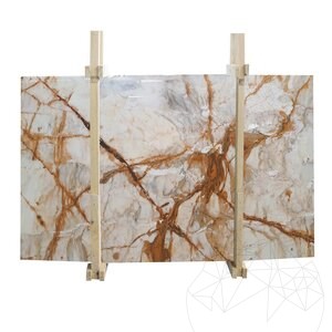 Calacatta Gold Polierte Marmorplatte 2 cm