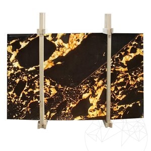 Caramel Weiß Polierte Marmorplatte 2 cm