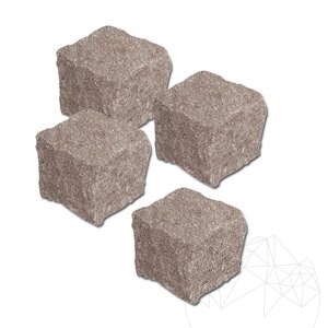 Cemento Grey Splitface Andesit Kopfsteinpflaster 10 x 10 x 10 cm (1 Tonne = 4-5 qm)
