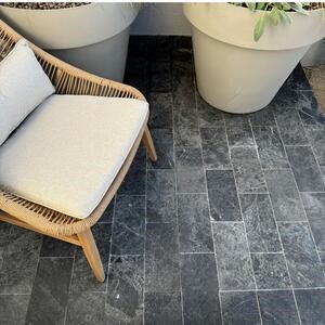 Ceppo Grey Getrommelter Marmor 30,5 x 15,2 x 3 cm