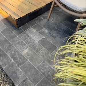 Ceppo Grey Getrommelter Marmor 30,5 x 15,2 x 3 cm