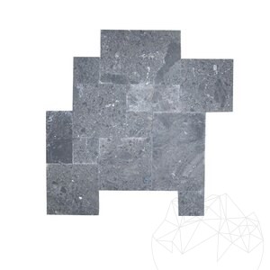 Marmor Ceppo Grey Antik/Getrommelt Römischer Verband 1.2 cm