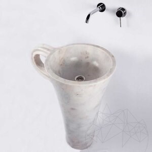 Waschbecken für Badezimmer - Tao Arabescato Marmor 42 x 85 cm