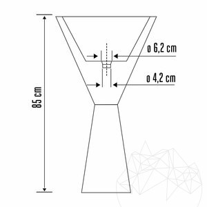 Waschbecken für Badezimmer - Tao Light Emperador Marmor 50 x 85 cm