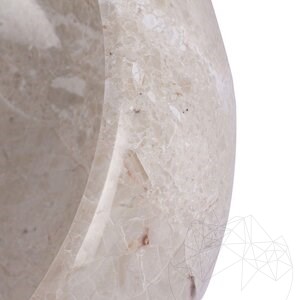 Waschbecken im Badezimmer - Cappuccino Marmor RS-21, 42 x 15 cm