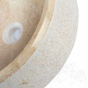 Waschbecken für das Badezimmer - Bursa Beige Marmor RS-24
