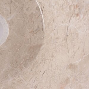 Badezimmer Waschbecken - Hellbeiger Marmor RS 8