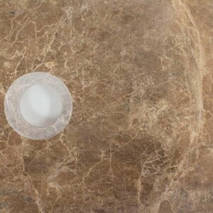 Waschbecken im Badezimmer - Heller Emperador Marmor RS 22