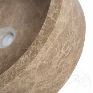 Waschbecken im Badezimmer - Heller Emperador Marmor RS 22