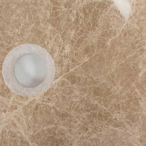 Waschbecken für das Badezimmer - Marmor Light Emperador RS-24, 41 x 33,5 cm