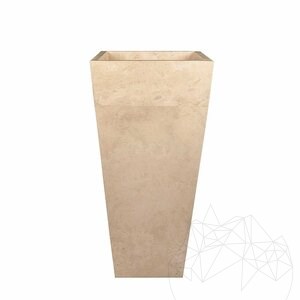 Waschbecken für das Badezimmer - Classic Travertin BAYK, 42 x 42 x 82 cm