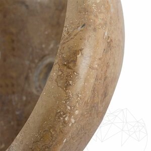Waschbecken für das Badezimmer - Latte Travertine RS-19, 42 x 16 cm