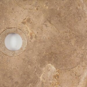 Waschbecken im Bad - Latte Travertin RS-22, 41,5 x 15 cm