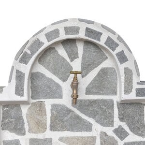 Cismea Kleiner Garten, Traditionell, Freistehend - Polygonale Steinverblendung, Kavala Schiefer, 80 x 55 cm, 70 kg