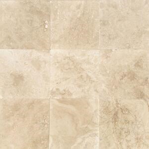 Klassischer polierter PREMIUM-Travertin 30,5 x 30,5 x 1,2 cm 