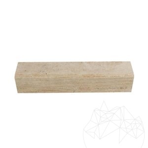 Klassischer Travertin-Bordstein 10 x 10 x 50 cm (Fase 1L)