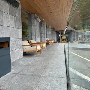 Sinterstein L'ALTRA PIETRA Colosseo Grigioni, 60 X 60 X 2 cm, R11 - Rutschfest für den Außenbereich