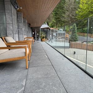 Sinterstein L'ALTRA PIETRA Colosseo Grigioni, 60 X 60 X 2 cm, R11 - Rutschfest für den Außenbereich